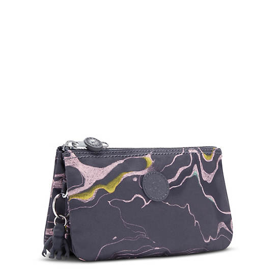 Sacs Kipling Creativity Large Printed Pouch Grise | FR 1121XY